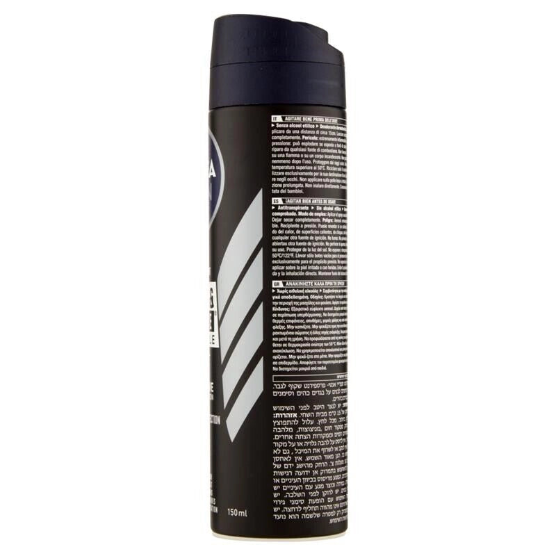 NIVEA SET 6 CONFEZIONI DEODORANTE SPRAY 150 ML BLACK & WHITE