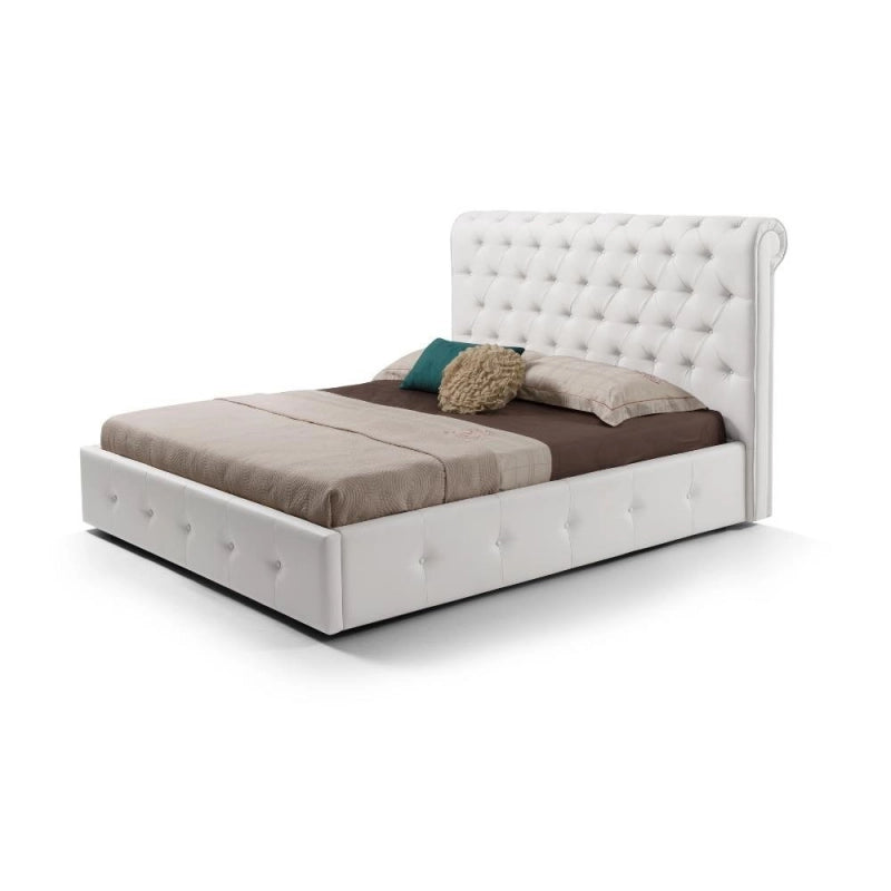 Letto matrimoniale contenitore Peninsula bianco