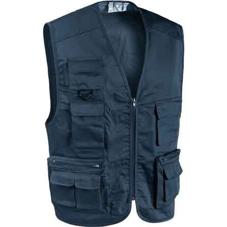 GILET MULTITASCHE BLU Tg. L