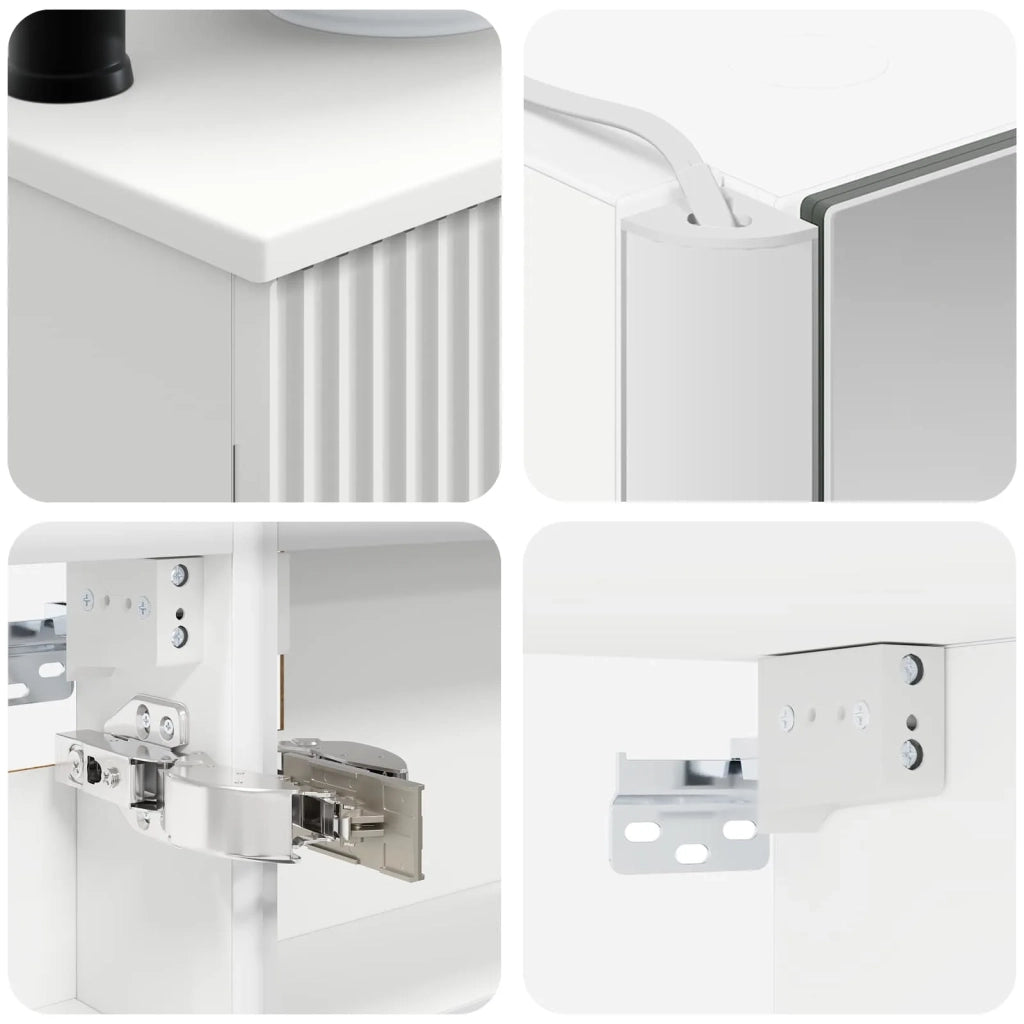 Set di mobili per il bagno 6 pcs Bianco 3407119