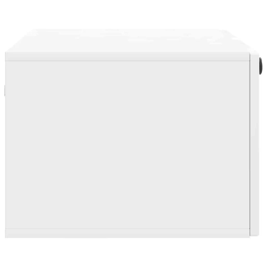 Mobile Porta TV da Muro Bianco Lucido 78,5 x 41 x 30 cm 898009