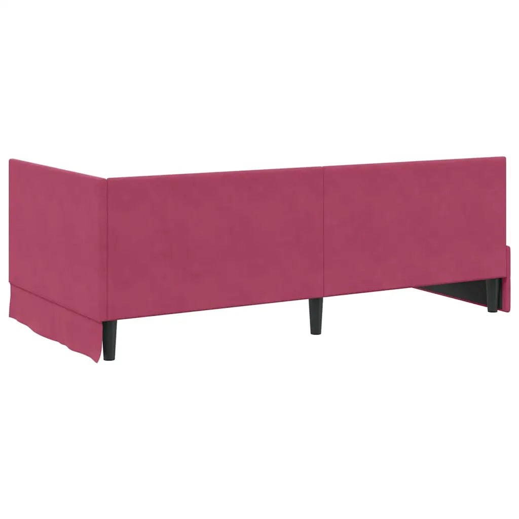 Struttura Letto Angolare con Materasso 2 pcs Verde Velluto 3393952