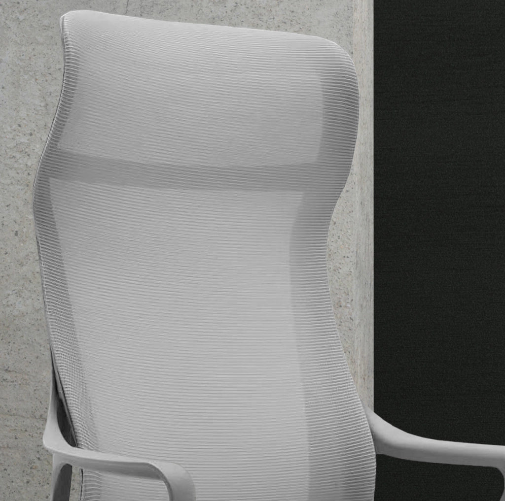 Sedia studio Hispanohogar altezza regolabile in tessuto gris 127x67x69