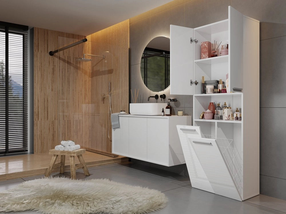 Colonna bagno NEL 2k/DK bianco lucido