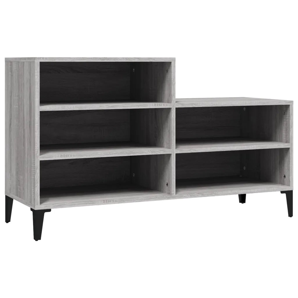 Scarpiera | Mobile per scarpe Grigio Sonoma 102x36x60 cm in Legno Multistrato