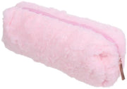 Etui Pluche per Ragazze, Etui morbido, Etui peloso, Etui plume, Etui per scuola e ufficio - Rosa scuro