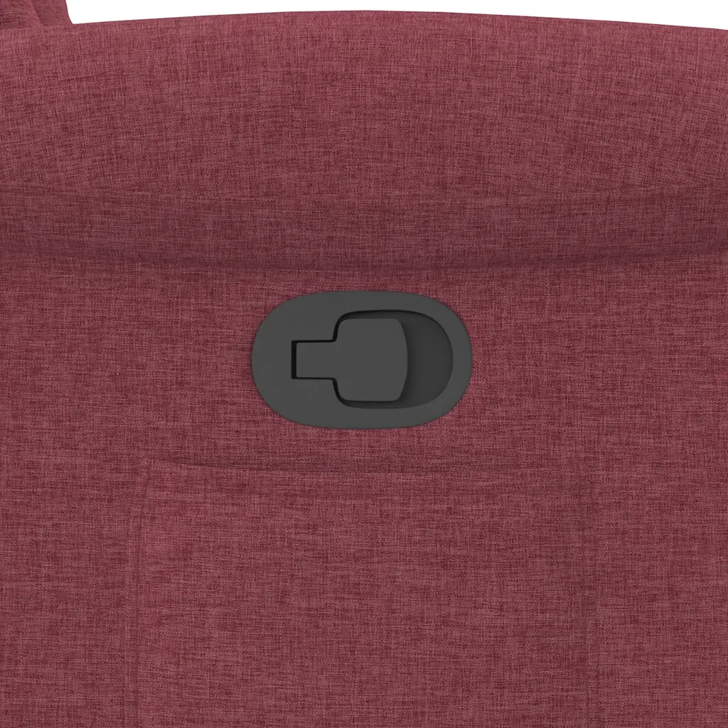 Poltrona Reclinabile in Tessuto Rosso Vino 4015619