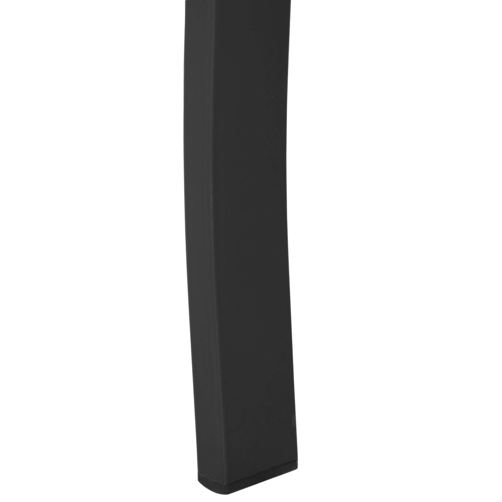 Panca da Giardino 2 Posti ¨C Xylo ¨C Metallo Nero 127x58x82 cm