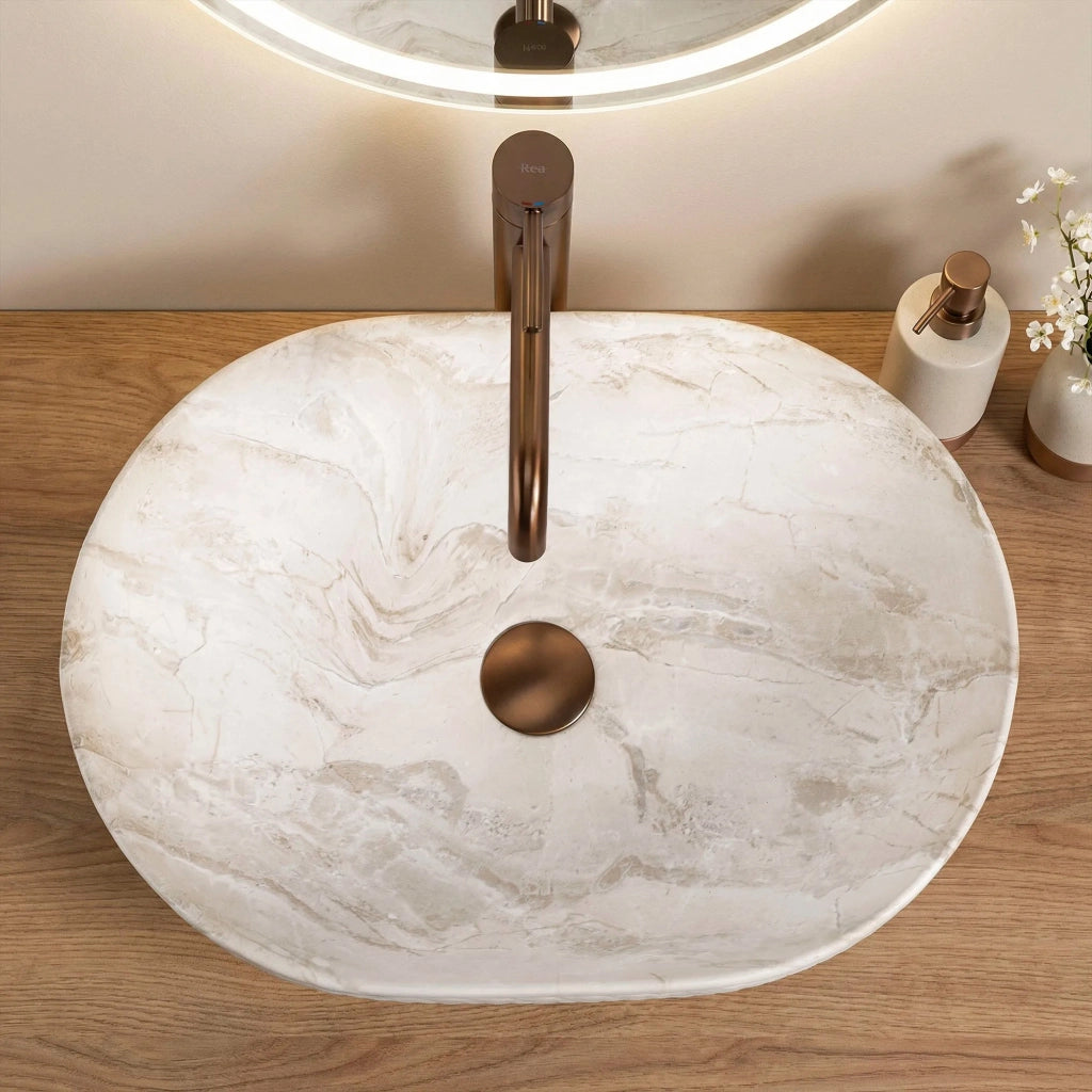 Lavabo Da Appoggio Rea Oktawia Kallisto