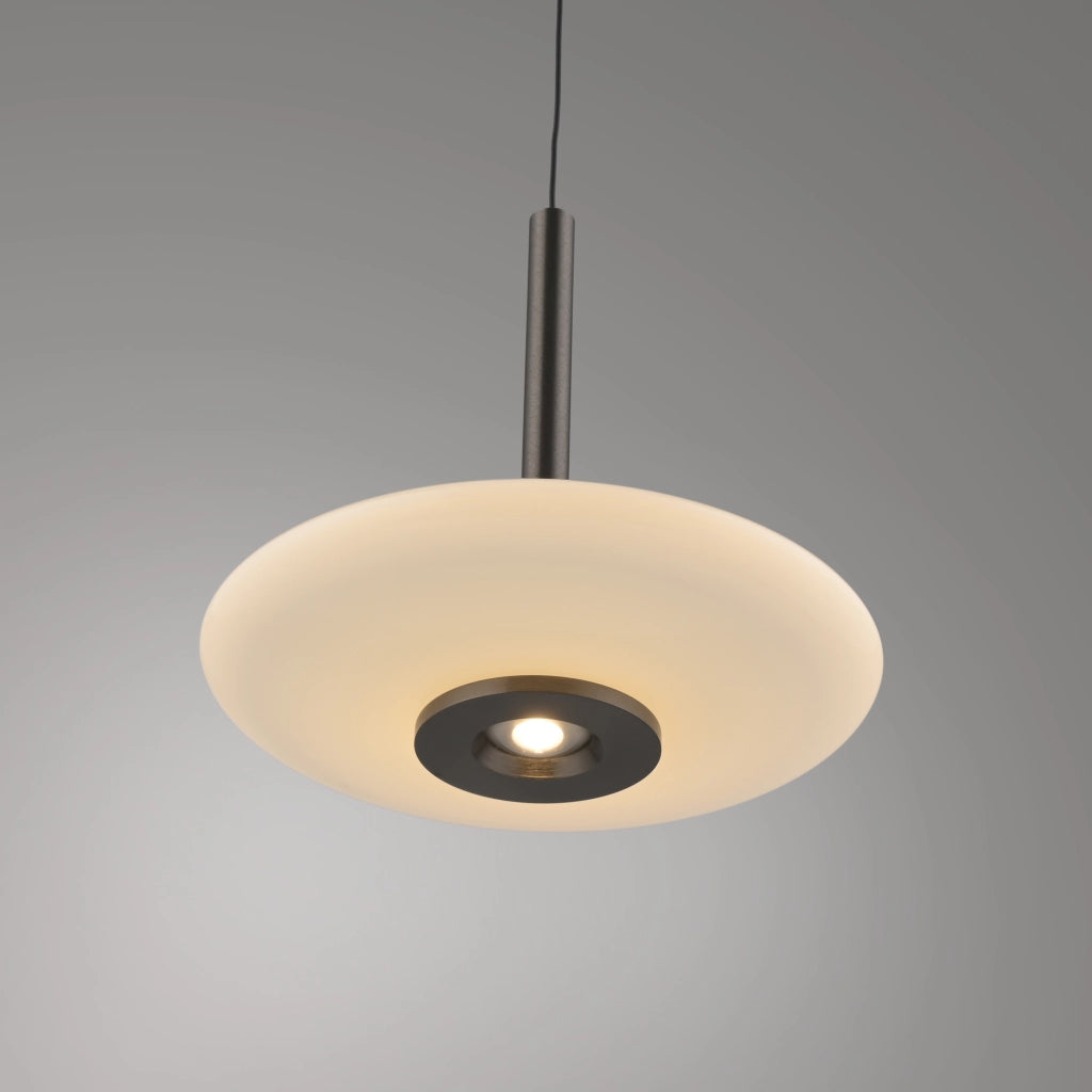 Sospensione moderna PURE VITRUM bronzo/bianco LED 10W Neuhaus