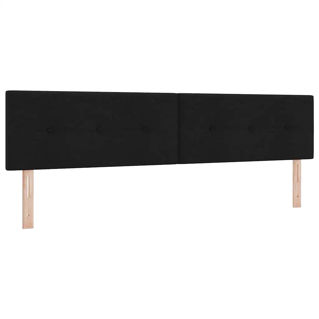 Letto a molle con materasso Nero 200 x 200 cm Tessuto 3340236