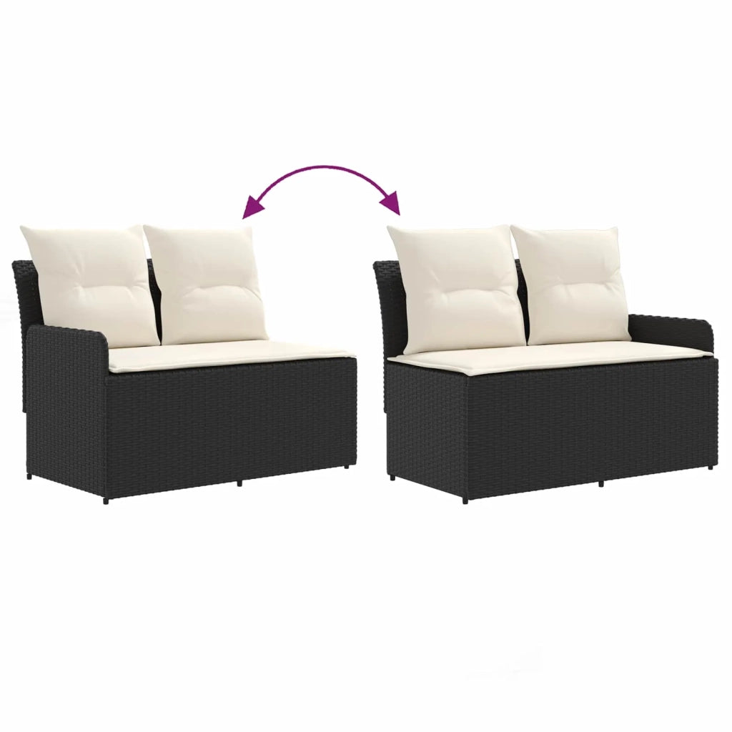 Sofa da giardino-Divano con braccioli da giardino con divano angolare 2 Pezzo 939945