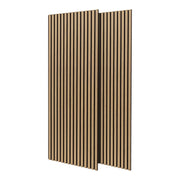 Mozart - Set di 2 pannelli fonoassorbenti decorativi in legno 235x60 cm, beige