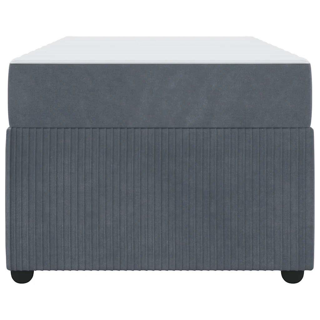 Struttura del letto Grigio scuro 80 x 200 cm Tessuto