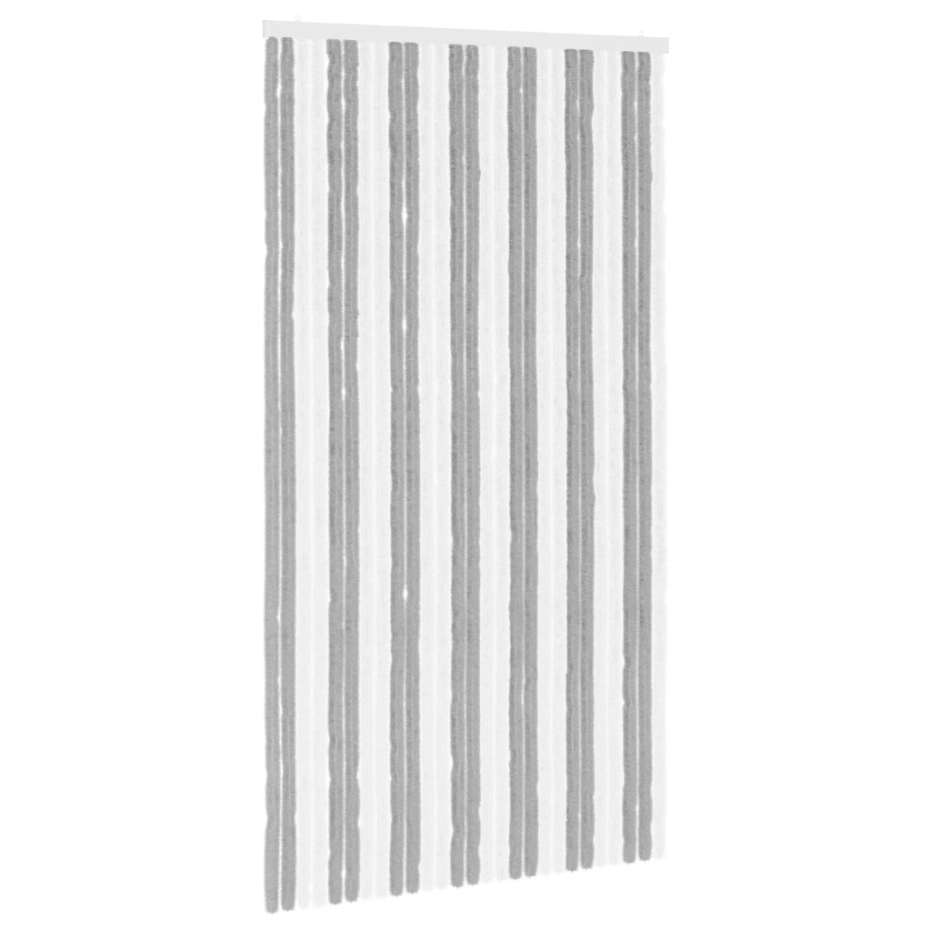 Tenda per insetti in chenille Grigio e Bianco 118 x 220 cm 42034460