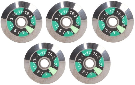 Scegliere Vezel Hakmes 20 Mm di Diametro - Acciaio di Wolfram Ultrafino - Snodo per Taglio - Alta Durezza - Pialla di Ricambio - 5 Pezzi - Pialla a Fibra di Vetro