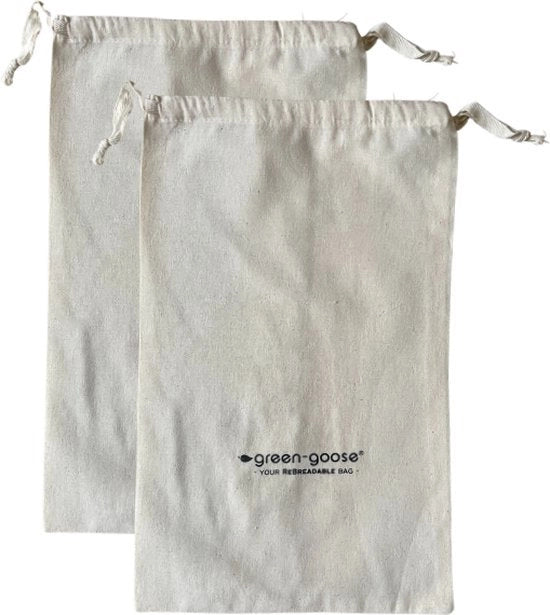 Due Sacchetti di Lino per il Pane, Sacchetti per il Pane, Sacchetti per il Pane, Sacchetti per il Pane, da Assemblare, Riciclabili, per il Pane, Frutta, Verdure