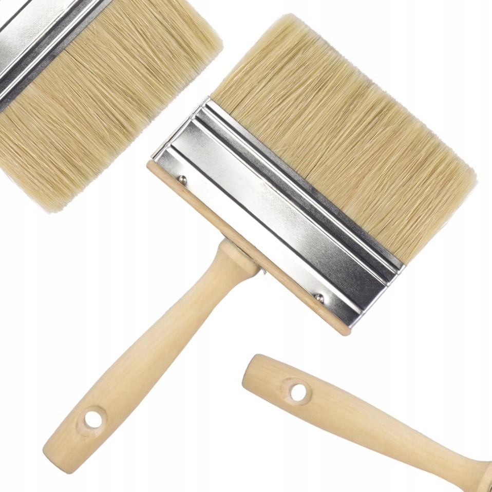 Pennello per Carta da Parati 110mm – Setole Dense, Manico in Legno | Larghezza 110mm, Lunghezza Setole 42mm