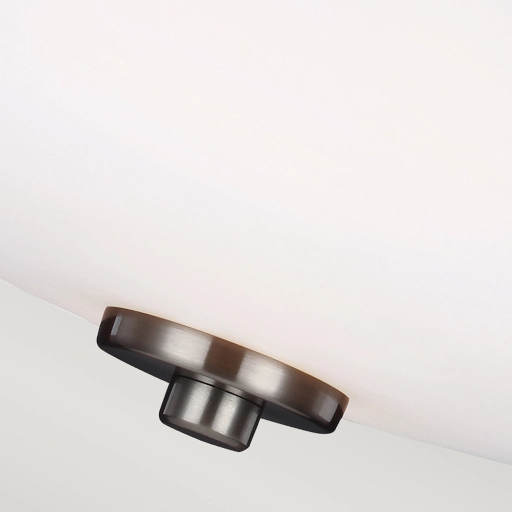 Lampada a Soffitto Industrial Nordica Trilogy Metallo Nichel Spazzolato 1 Luce E27