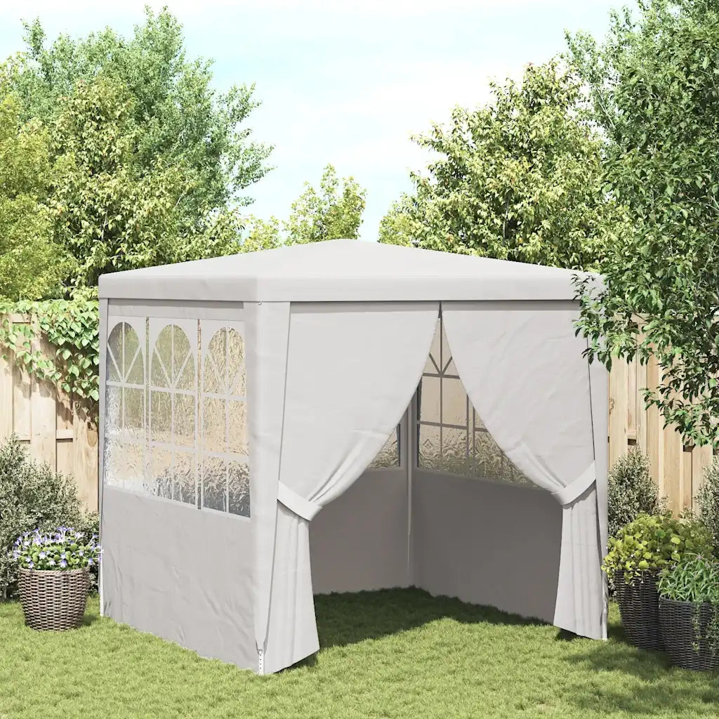Gazebo Professionale con Pareti 2,5x2,5 m Bianco 90 g/m² 48518