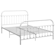 Letto matrimoniale | Letto per adulti | Giroletto Bianco in Metallo 140x200 cm