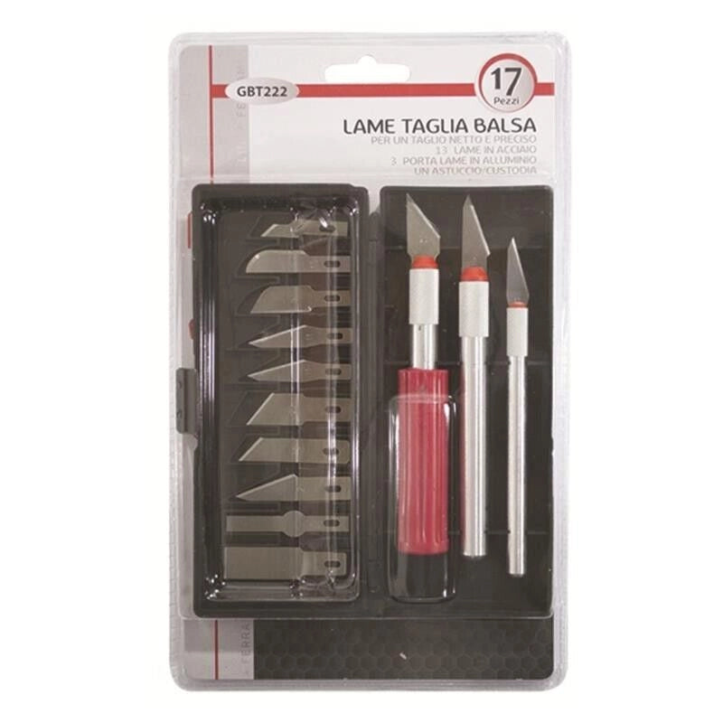 KOMBO SET COLTELLI TAGLIA BALSA 16 PZ