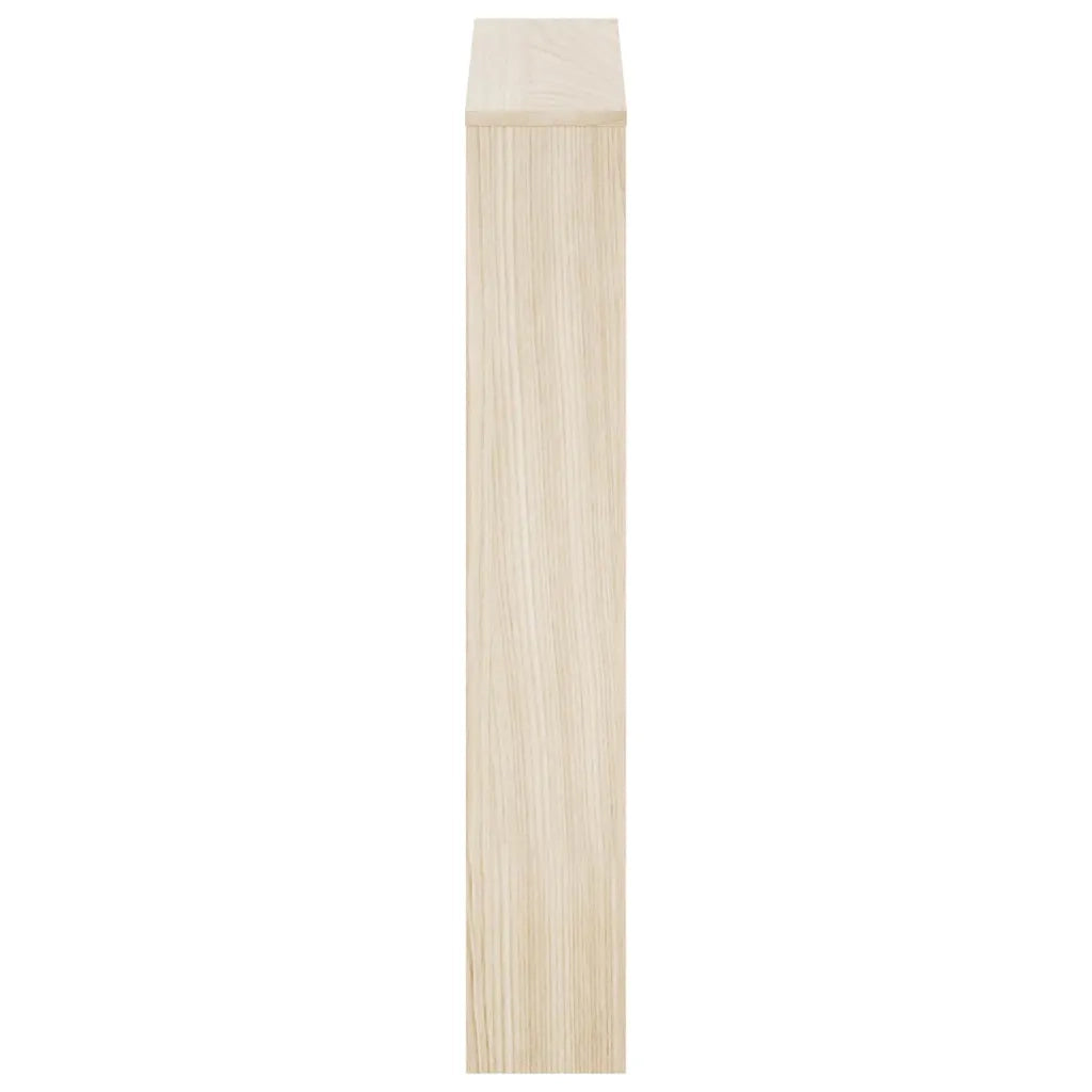 Scarpiera con 3 Ripiani e Specchio Colore-Scaffale Rovere 63x17x102,5 cm