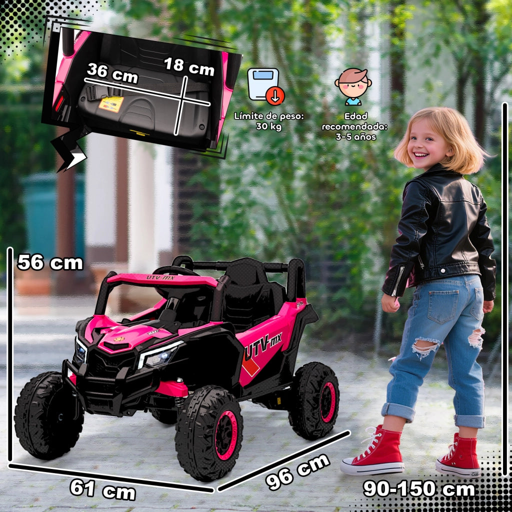 Casetta Rosa per Bambini ¨C Zephmum ¨C 12V con Telecomando