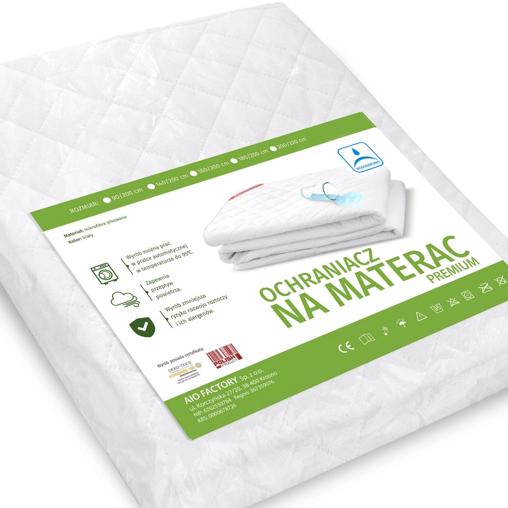 Coprimaterasso AIO FACTORY 80x200cm Impermeabile Bianco
