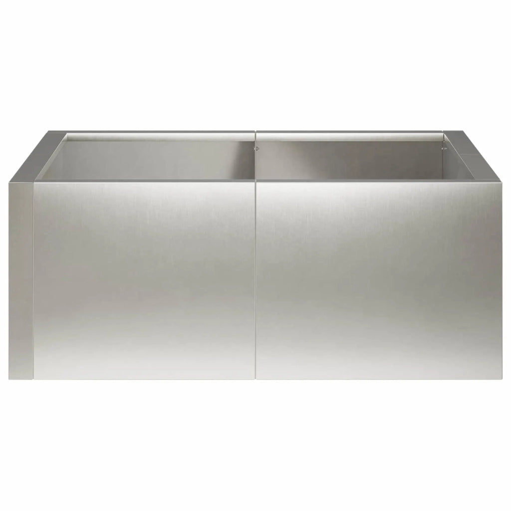 Muro di contenimento 4 pz 100 x 100 x 40 cm Acciaio Inox 3449209