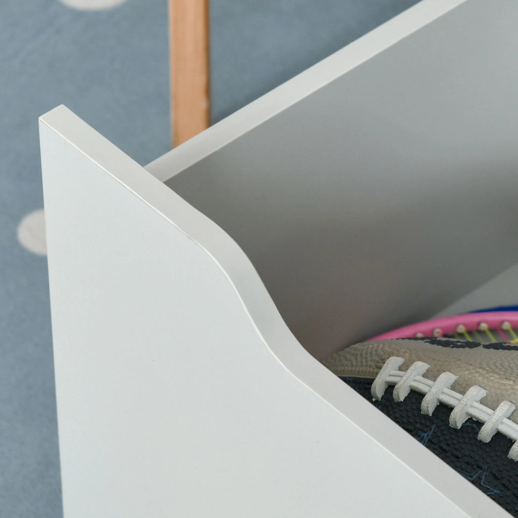 Libreria mobile per bambini con 3 ripiani 2 scomparti cassetto e 4 ruote ¨C Xylo ¨C Legno grigio 60x29,9x90 cm