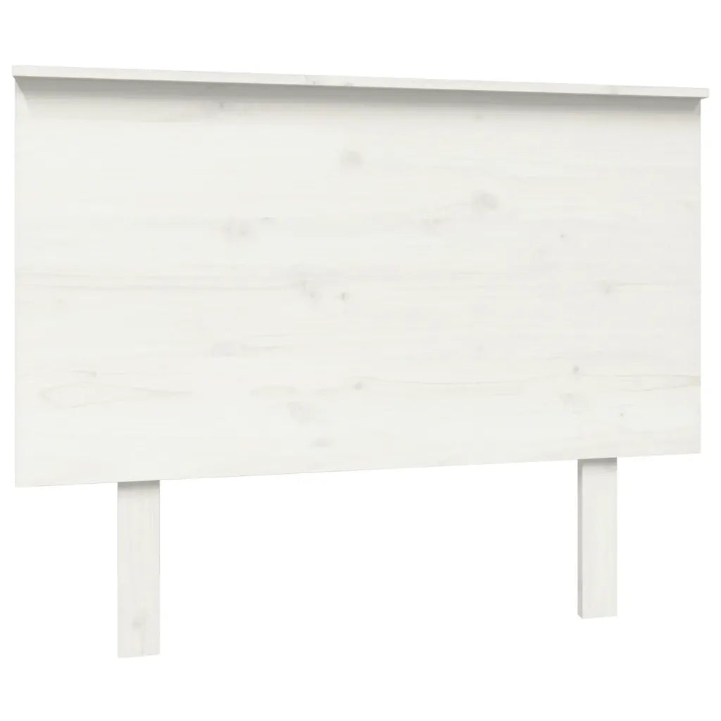 Testiera per Letto Bianca 104x6x82,5 cm Legno Massello di Pino 819156