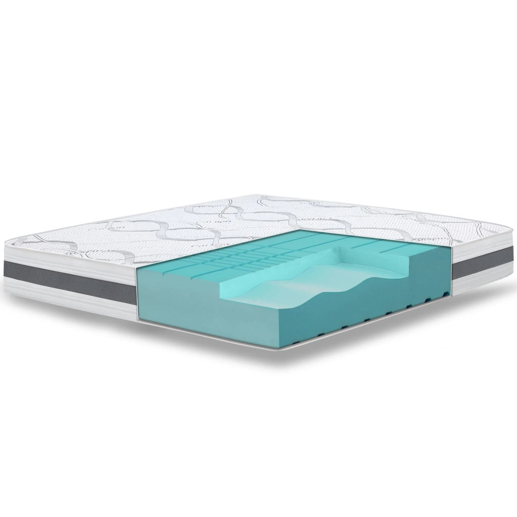 Materasso Singolo 95x205 cm a Media Rigidita' | Altezza 16 cm | Tessuto Anallergico e Traspirante | Proprieta' Ortopediche e Automodellanti | Prodotto in Italia