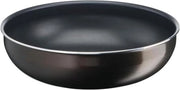 Wokpan 26 cm con superficie antiaderente per uso su tutti i fornelli tranne quelli ad induzione - prodotto in Francia - nero