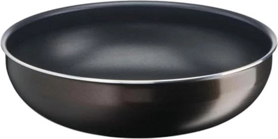 Wokpan 26 cm con superficie antiaderente per uso su tutti i fornelli tranne quelli ad induzione - prodotto in Francia - nero