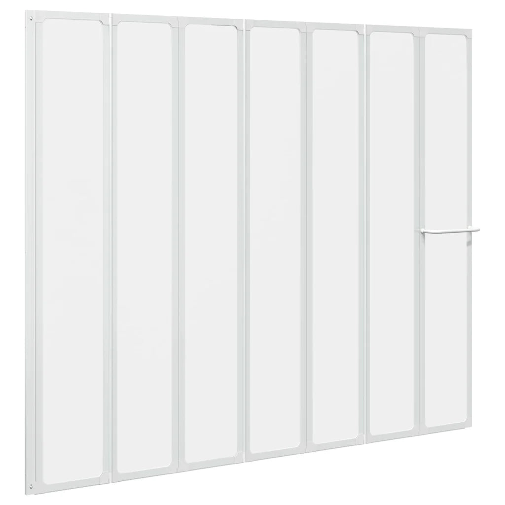 7 Pannelli pieghevoli con porta-asciugamano 140 x 168 cm doccia bagno CFW8411673