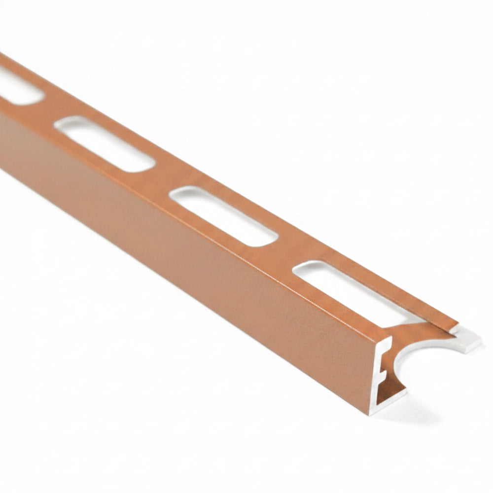 Profili in alluminio verniciato colore 142 marrone a l per finitura parete proangle *** pezzi 10 pz, confezione 1