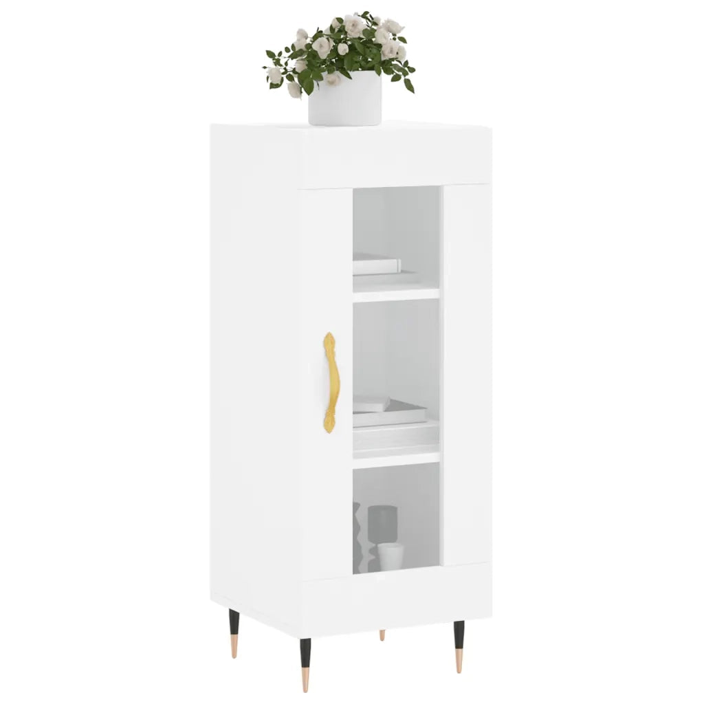 Credenza-Buffet-Armadio da cucina Bianca 34,5x34x90 cm in Legno Multistrato 494349