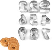 Set di 10 forme per biscotti per feste di compleanno e di Halloween