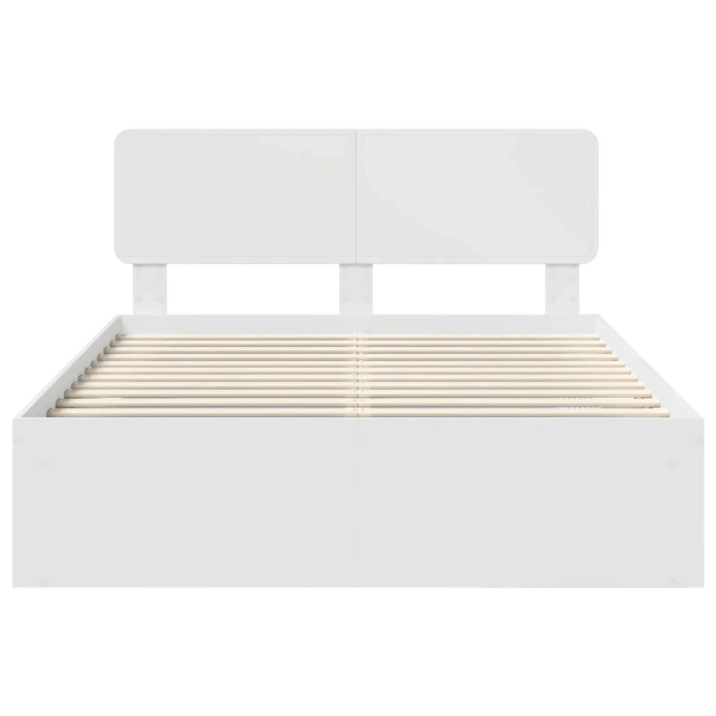 Struttura del letto Bianco 140 x 200 cm Pino massello 3412069