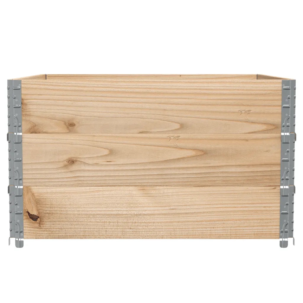 Paretali per Pallet 3 pz 100x100 cm in Legno Massello di Pino 3295374