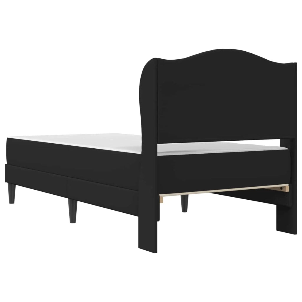 Struttura del letto con testiera Nero 90 x 190 cm Similpelle 3415269