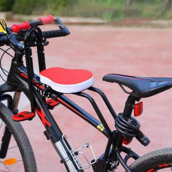 Sella per bambino regolabile - Porta sicura - Fermo bambino - Supporto laterale - Pedali per bambino - Peso massimo 41 kg - Seggiolino per bicicletta