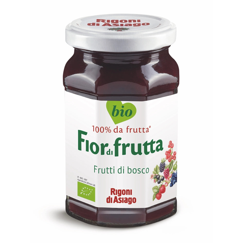 Rigoni di asiago fiordifrutta bio frutti di bosco vasetto di vetro 250 grammi