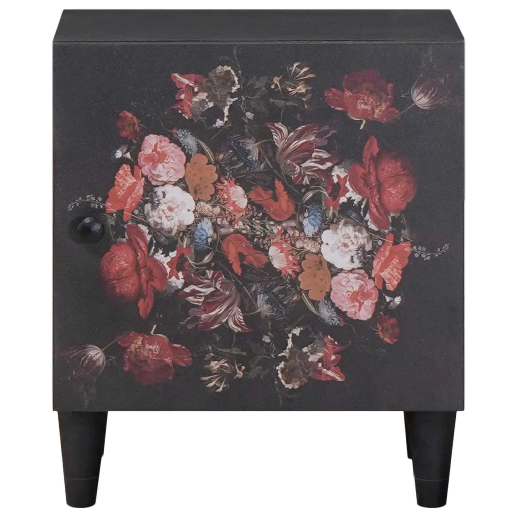 Comodino con porta 2 pcs Nero 40 x 33 x 46 cm 4018697