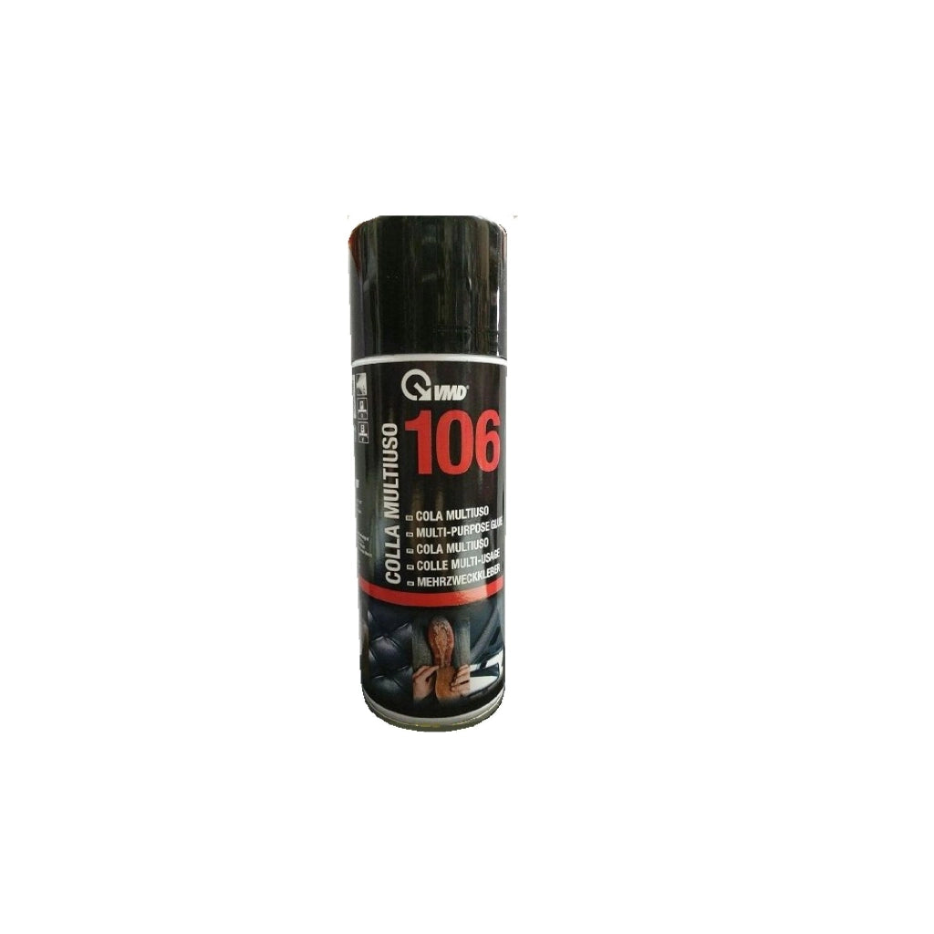Colla spray VMD 106 adesivo multiuso 400 ml tessuto carta metallo legno vetro