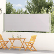 Tenda Laterale Retrattile per Patio-Tenda parasole per balcone 117x600 cm Grigia
