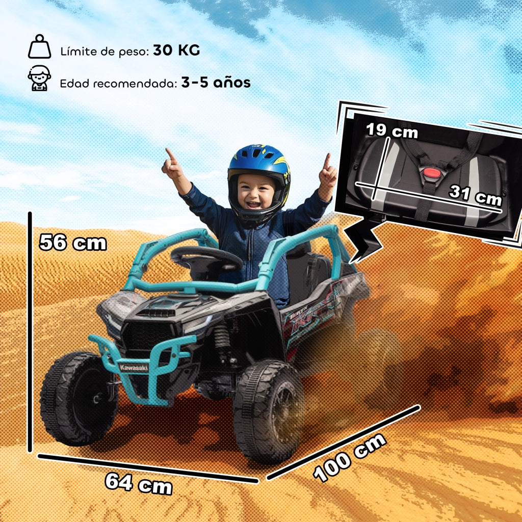 Veicolo Elettrico per Bambini ¨C Minimal ¨C 12V, Telecomando, Colore Blu