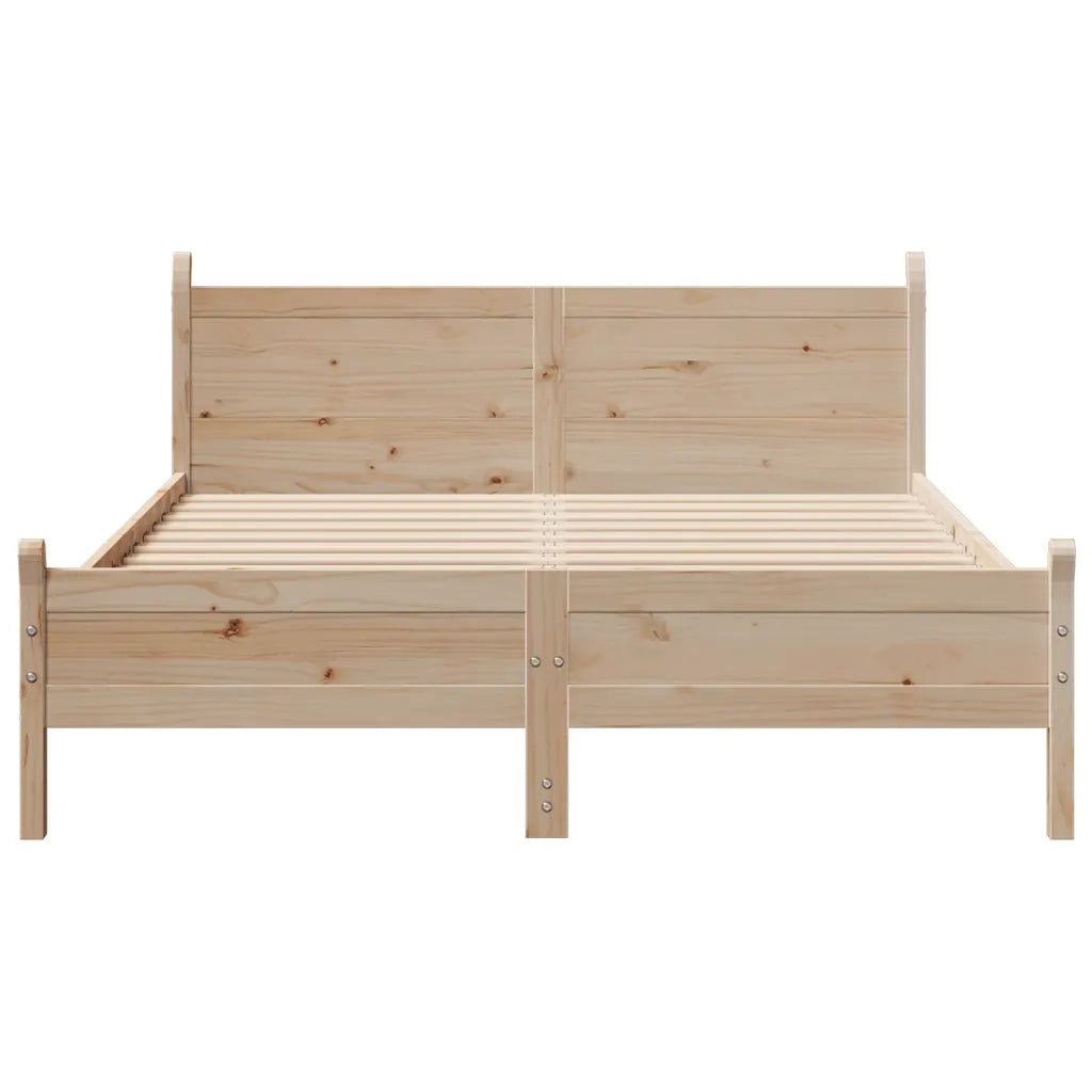 Letto senza Materasso 120x200 cm in Legno Massello di Pino 855594