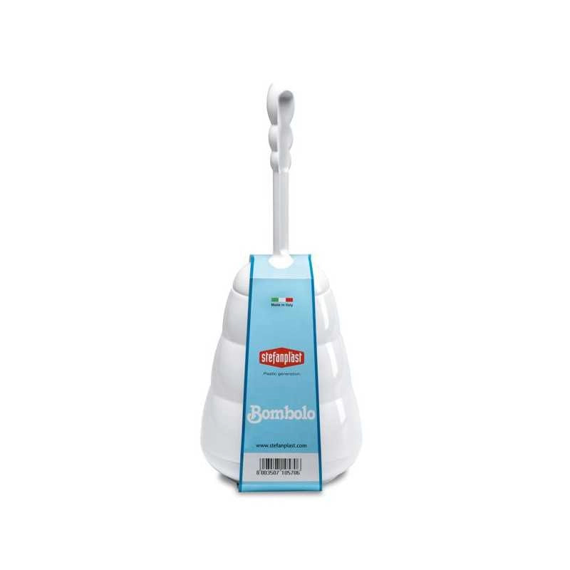 Portascopino Wc Bombolo Bianco H.41 Stefanpl